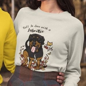 NEW Labrottie Dog Mix Crew Neck Sweatshirt